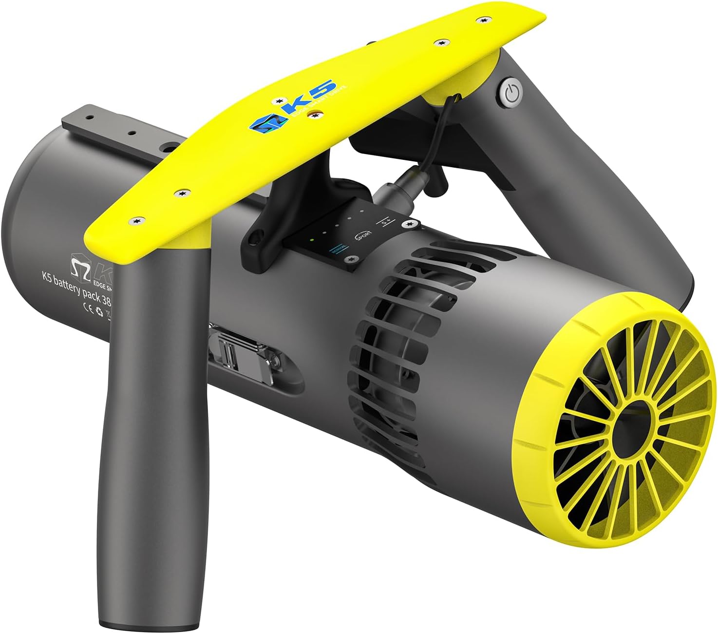 BuddyRC Edge K5 Underwater Scooter for Adults with Action Camera Mount，3-Speed Control Sea Scooter with Dual Motors Water Scooter 50M Waterproof for Pool Scuba Diving Snorkeling Sea Adventures