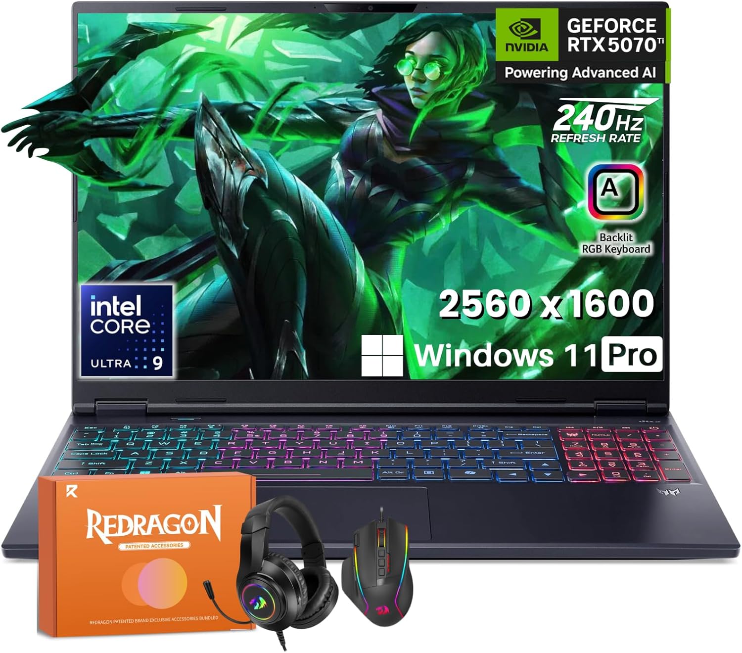 acer Predator Helios Neo 16S AI Gaming Laptop 2025, NVIDIA RTX 5070 Ti, 16