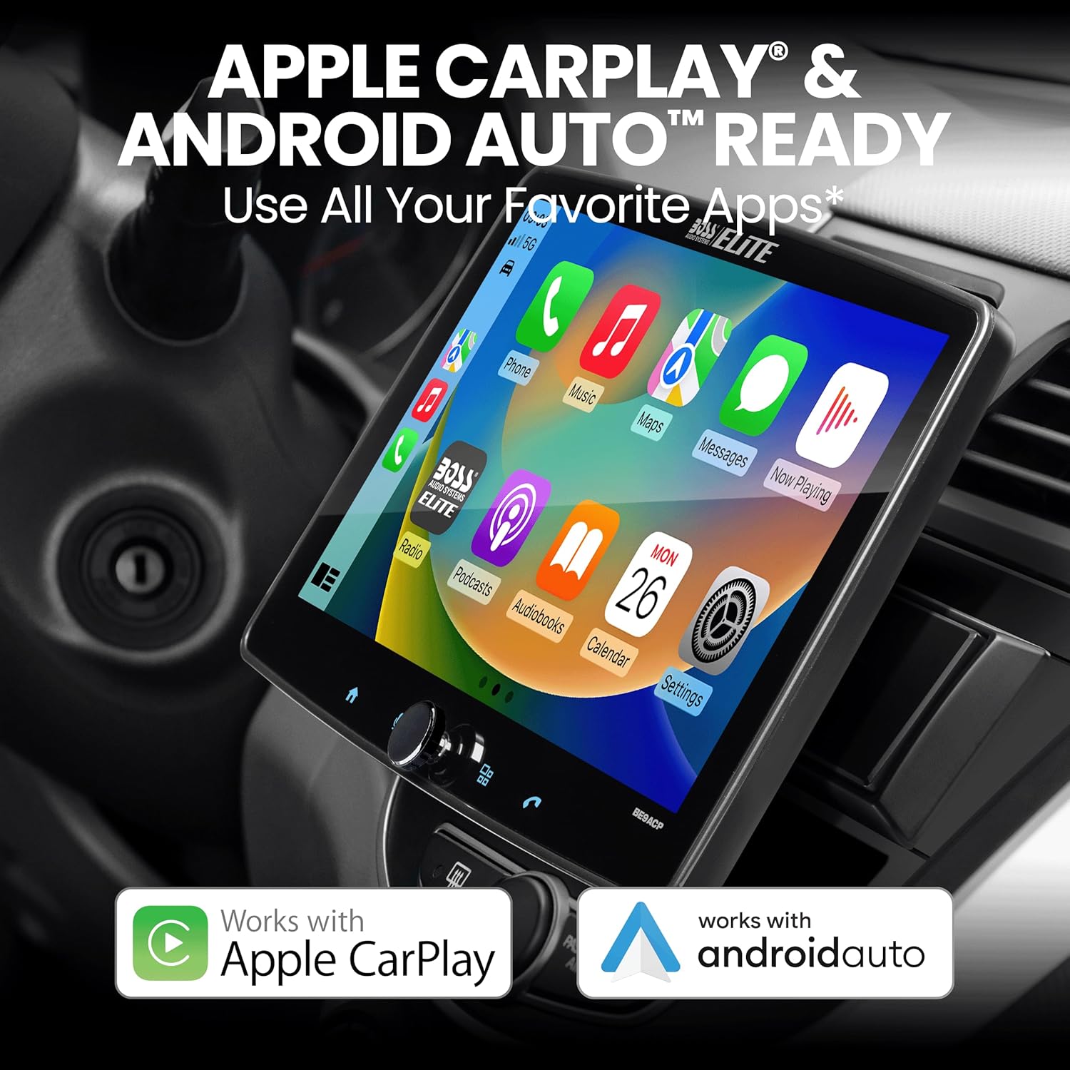 BOSS Audio Systems Elite BE9ACP Car Stereo - Apple CarPlay