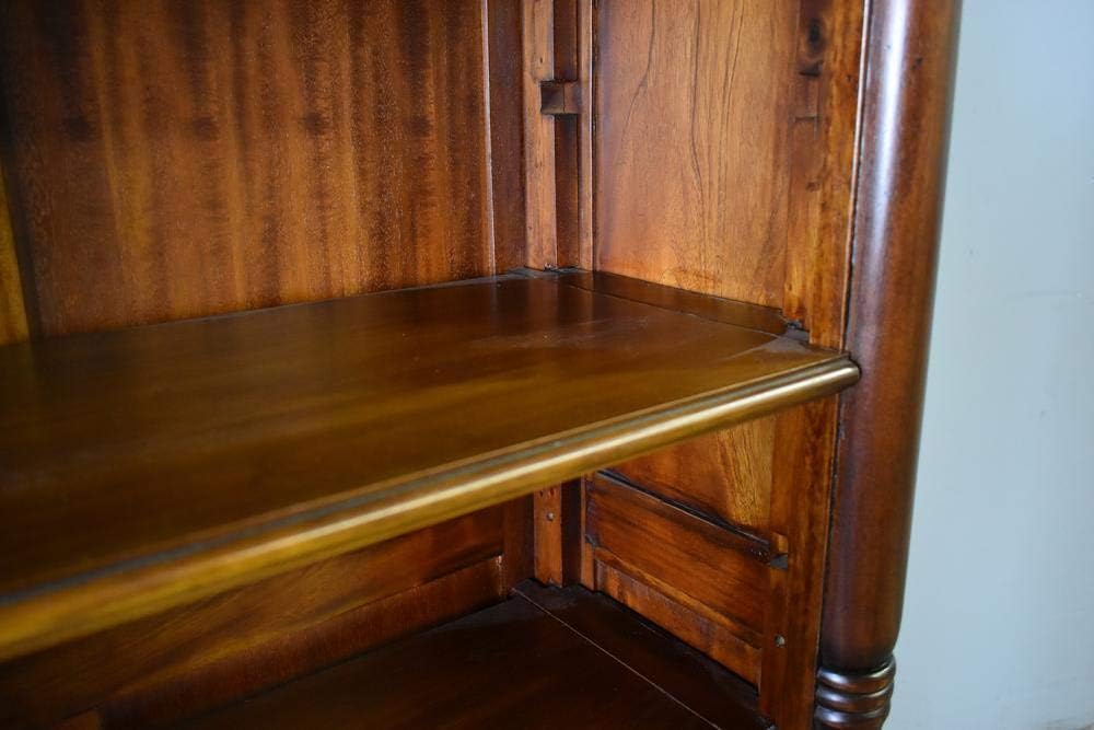 Crafters and Weavers Legacy Open Bookcase - Brown Walnut