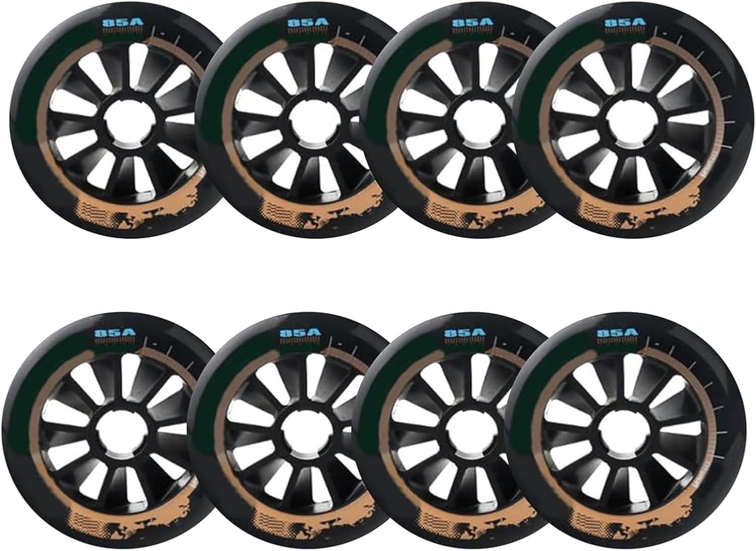 Inline Skate Wheels Indoor Outdoor Inline Skate Replacement Wheel 90Mm 100Mm 110Mm Speed Skate Wheels 8 Pcs