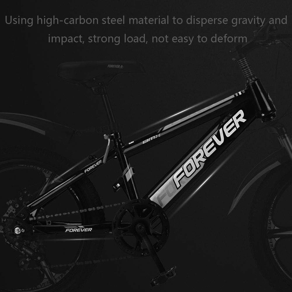 20 Inch Children's Outdoor Bicycle, Suitable for Boys and Girls Aged 9-14, Adjustable, with Mudguard and Stand