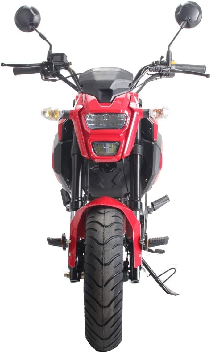HHH Vader 125 Bike125cc Scooter Motorcycle gas Vitacci 125cc Street bike 4 speed manual with clutch (RED)