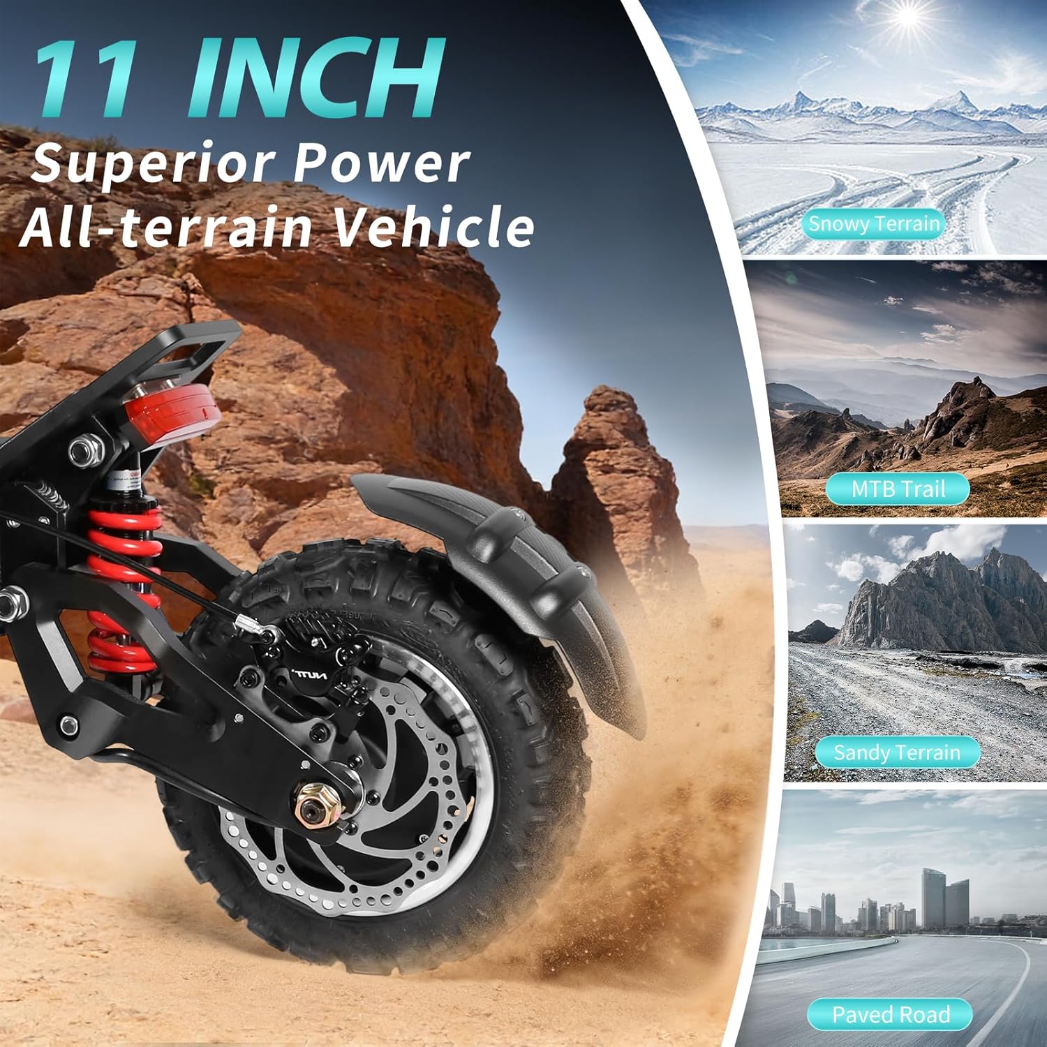 Electric Scooter for Adults, 38.3A Lithium Battery,Range 100-120km, 72V 10,000W Dual Power Motor,11 Inch Road Tire Adult Foldable Electric Scooter