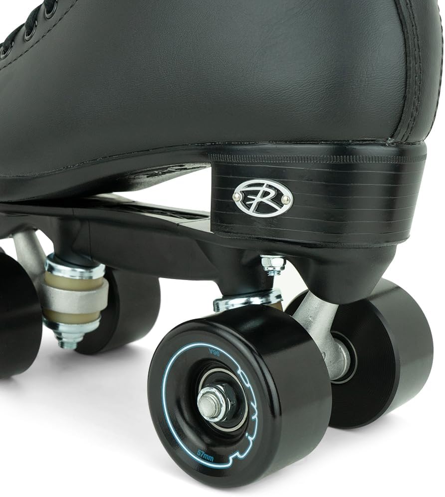 Riedell Boost Roller Skates - Lightweight, Comfortable Indoor Quad Skates for Men and Women Beginner to Seasoned with Smooth Retro Build