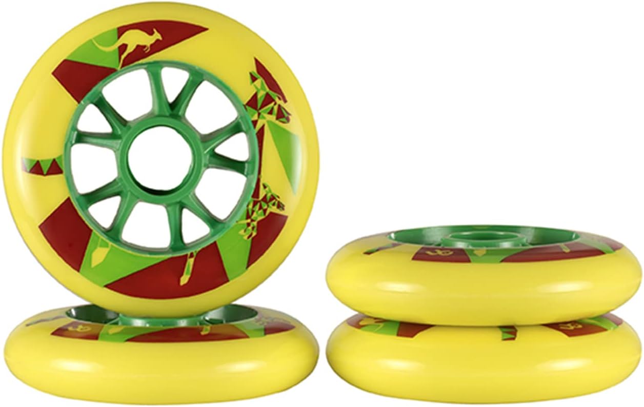 Inline Skate Wheels for Outdoor Indoor PU Wear-Resistant Wheels 86A Intended for Replacement Skate Wheels Low Noise 100mm