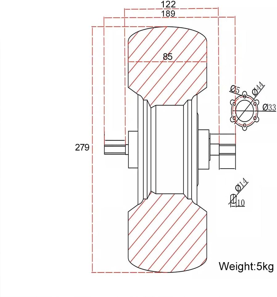 48V 1000W 11 Inch Off Road Tire Electric Scooter Bicycle Brushless Hub Motor Wheel With Disc Brake Set