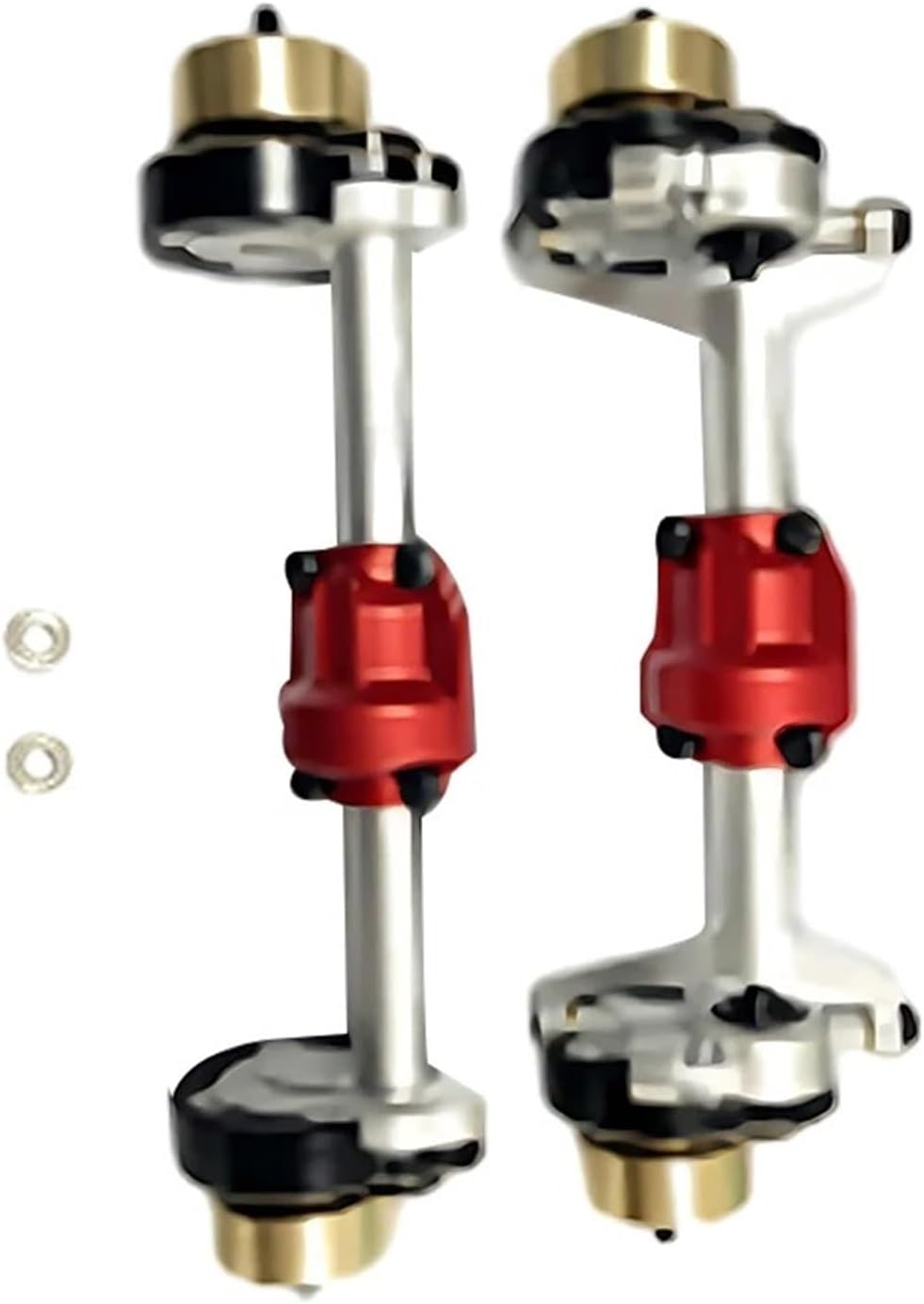 RC Vehicle Axles Compatible with Hobby for Plus for CR18P for Rock 1/18 RC Car Aluminum Alloy Front Rear Axle Shell RC Car Upgrade Parts Accessories(Color1)