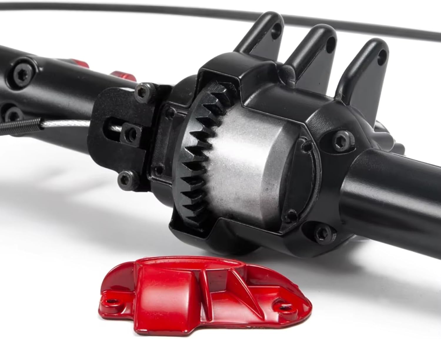 Compatible with D90 TF2 1/10 RC for Rock Crawler Car Upgrade Modification Parts Aluminium Alloy Front Rear Axle Differential Lock RC car Front Rear axle(1set)