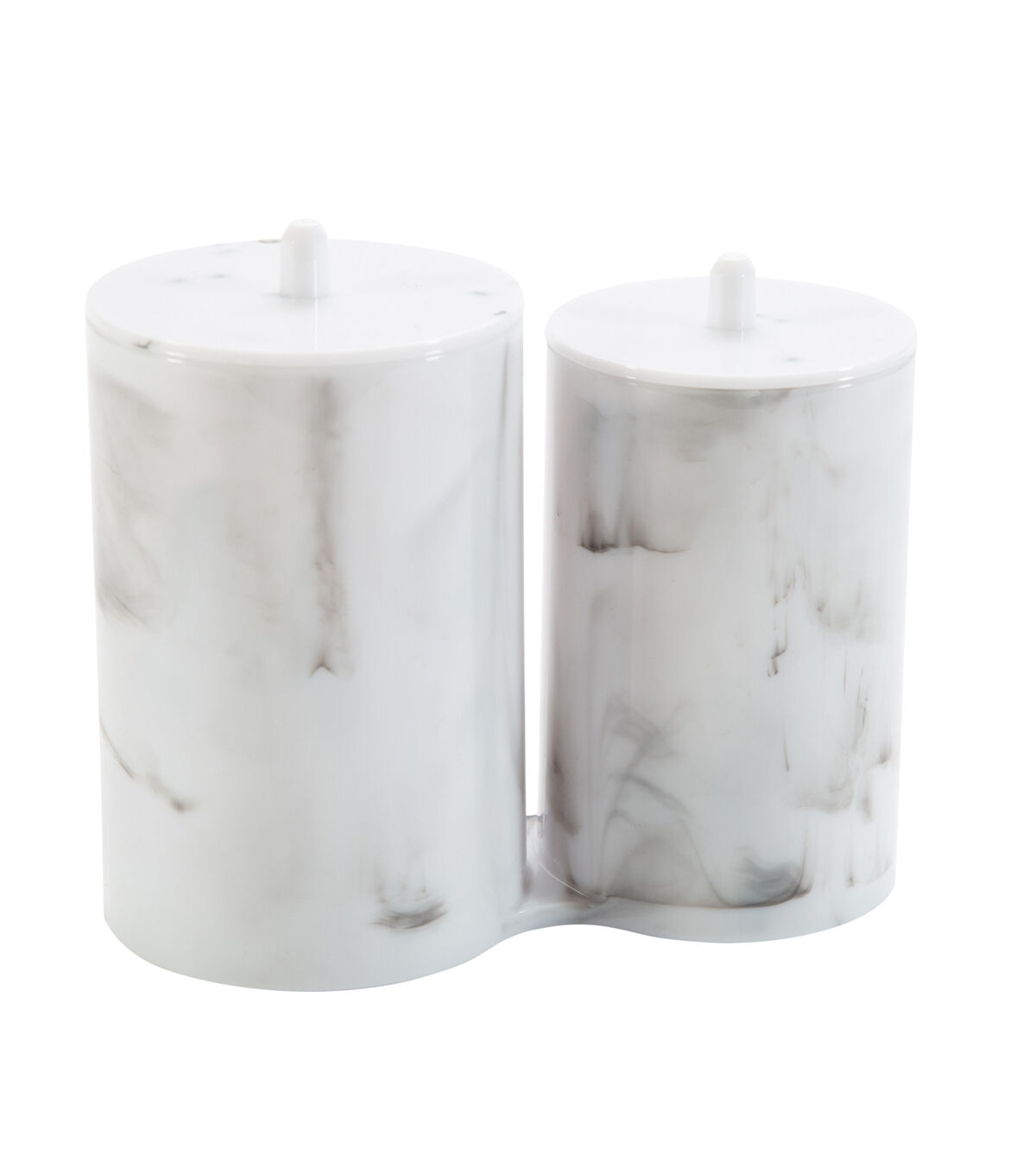 Simplify 6 Marble 2 Compartment Q Tip & Cotton Holder