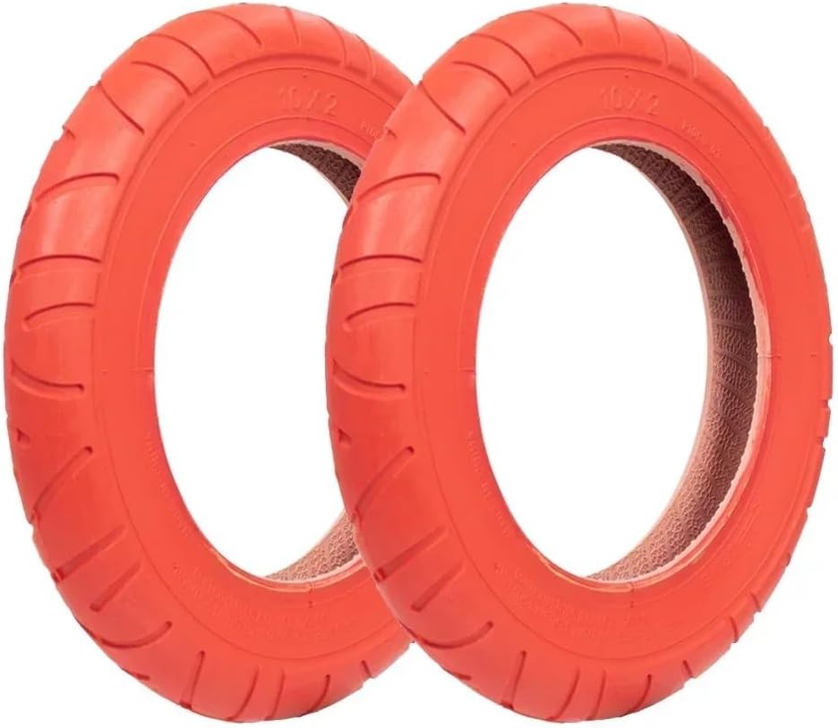 10 Inch Red Outer Tire Compatible With M365 1S Kickscooter Electric Scooter New Version Inflation Wheel Tubes Outer Tires 10x2