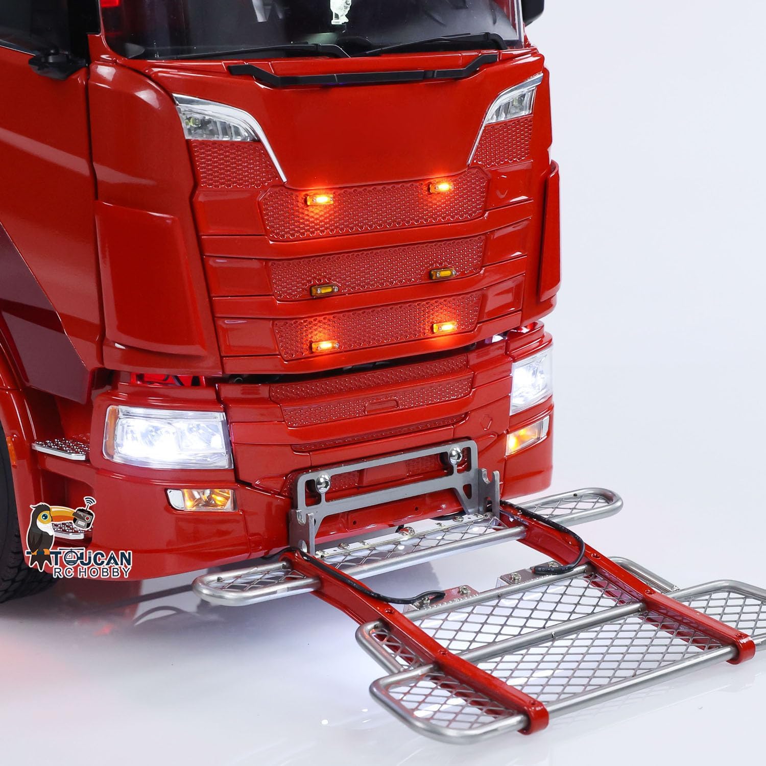 TOUCAN RC HOBBY 1/14 RC Tractor Truck 770S 8x8 Metal Chassis Remote Control Lorry Lock Differential 3Speed Cab Suspension Smoking ST8 Battery for Adult