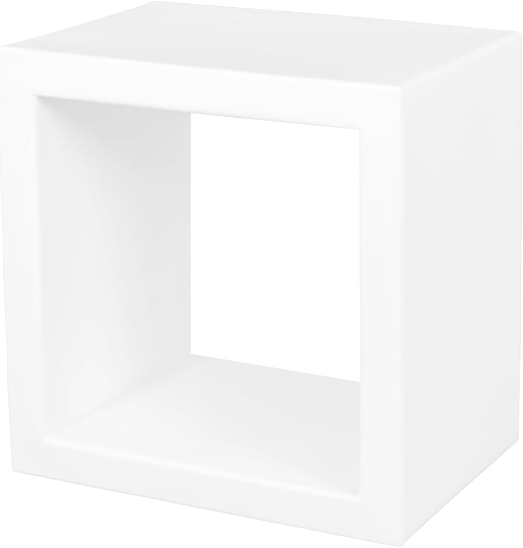 Kloris Pop Up Wall Shelf Display Shelf Bookcase, White Made in Italy