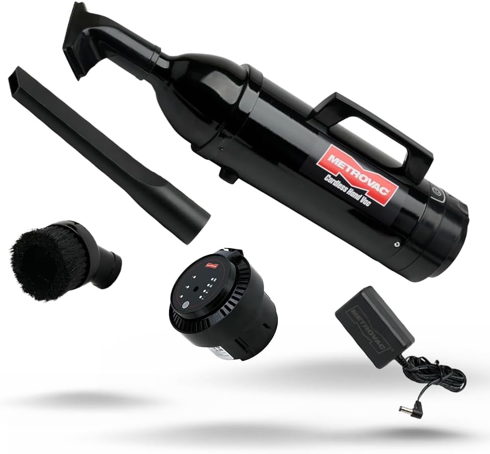 METROVAC Battery Pack Kit Bundle with Premium Cordless Hand Vac Vacuum