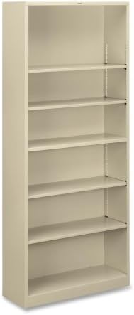 HON Steel Bookcases-6 Shelf Metal Bookcase, 34-1/2