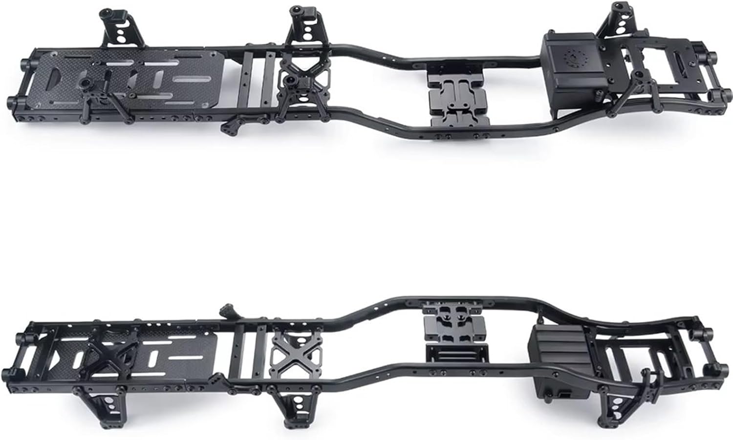 Compatible with Axial for SCX10 II 90046 90047 90027 90028 1/10 RC Crawler Car Upgrade Parts Metal for Chassis Frame Kit 6x6 RC Car Part Accessories