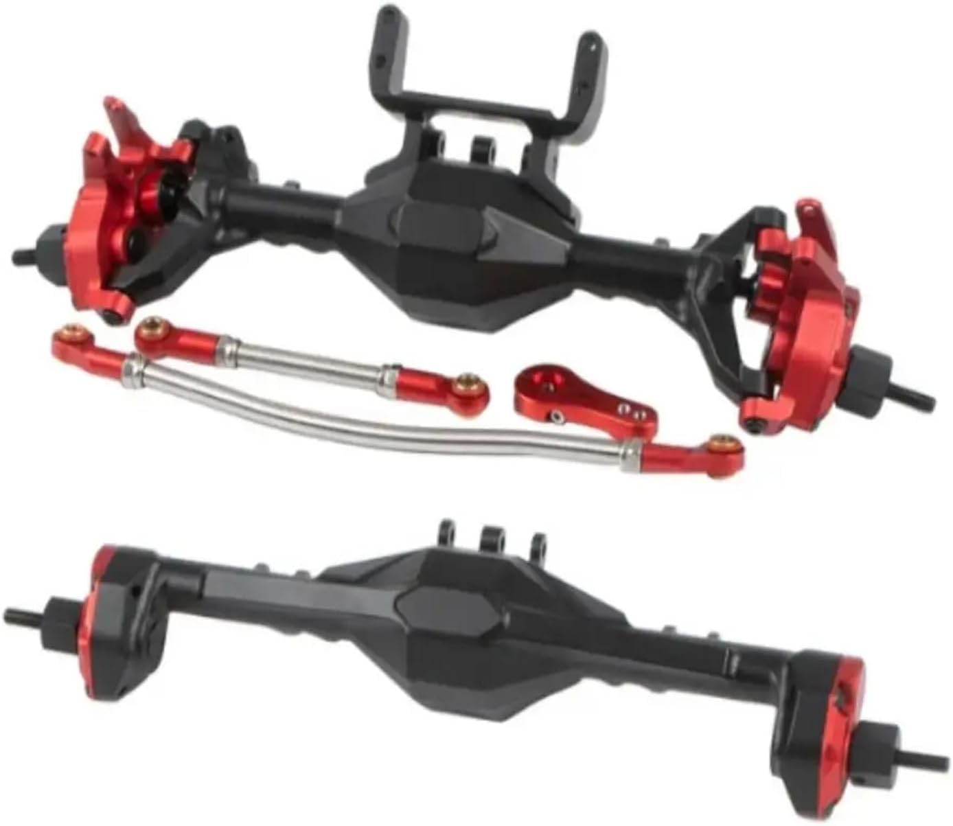 RC Vehicle Axles Compatible with Axial for SCX10 1/10 RC Car Part Front Rear Axle RC Upgrade Part Aluminum Alloy Protector Rc Front Rear Axle