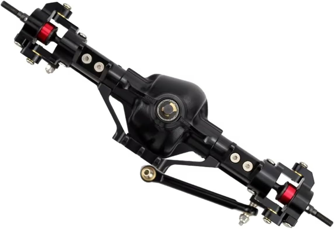 RC Spare Part Compatible with Axial for SCX10 1/10 RC Crawler Car Upgrade Parts CNC Metal RC Car Front Rear Axle Accessories(Rear and Front)