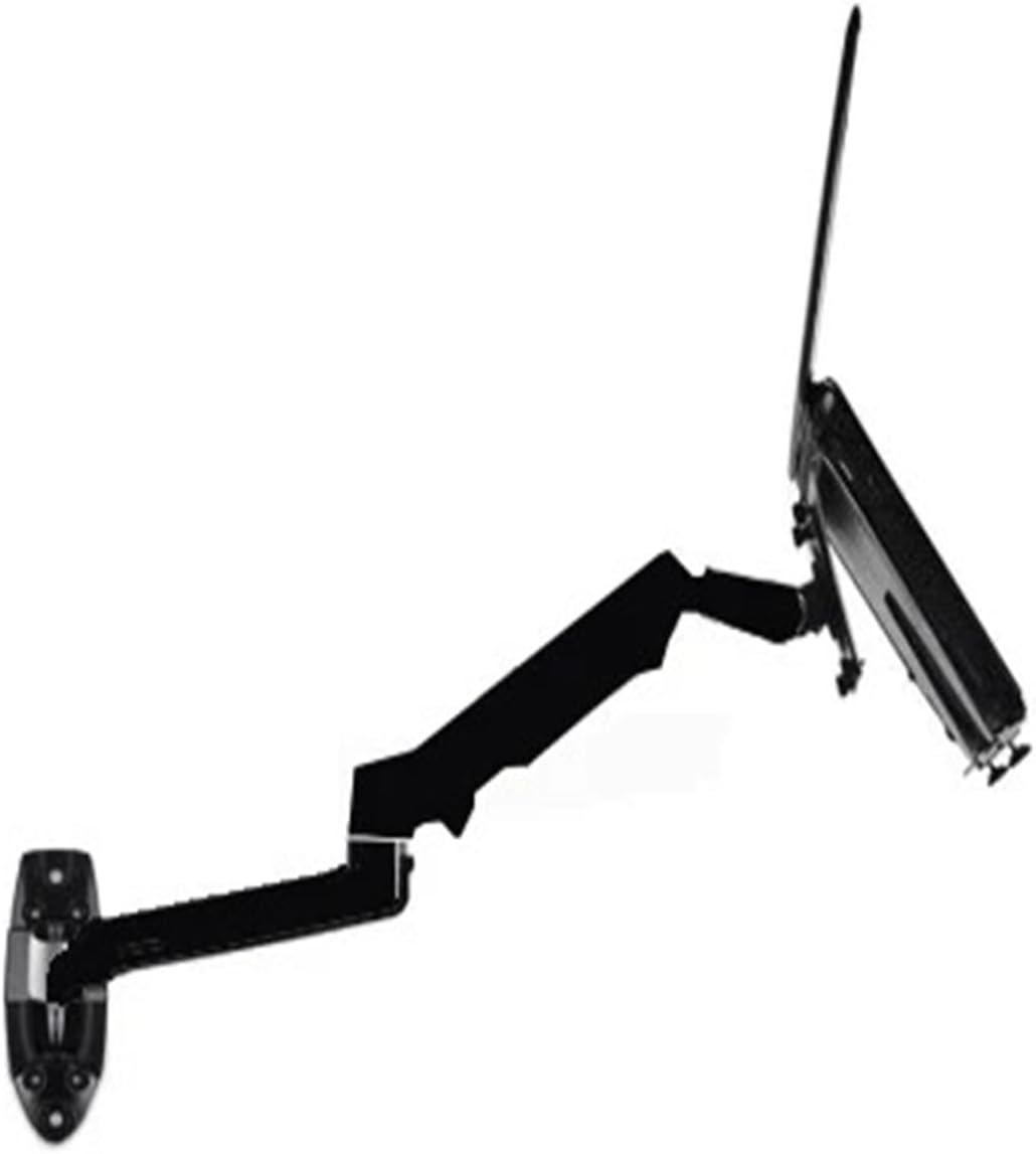 V62WT Aluminum Alloy Mechanical Spring Arm Wall Mount Laptop Stand Fully Dynamic Laptop Mounting Arm Monitor Stand(Color:XSJ8012WTB)