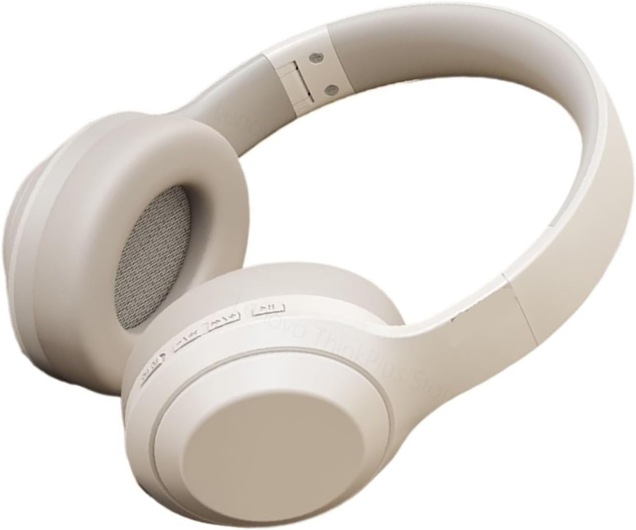 Compatible for Wireless Over Ear Headphones Bluetooth Earphones Gaming Stereo Sound Sports Headset with Mic(TH10 Beige)