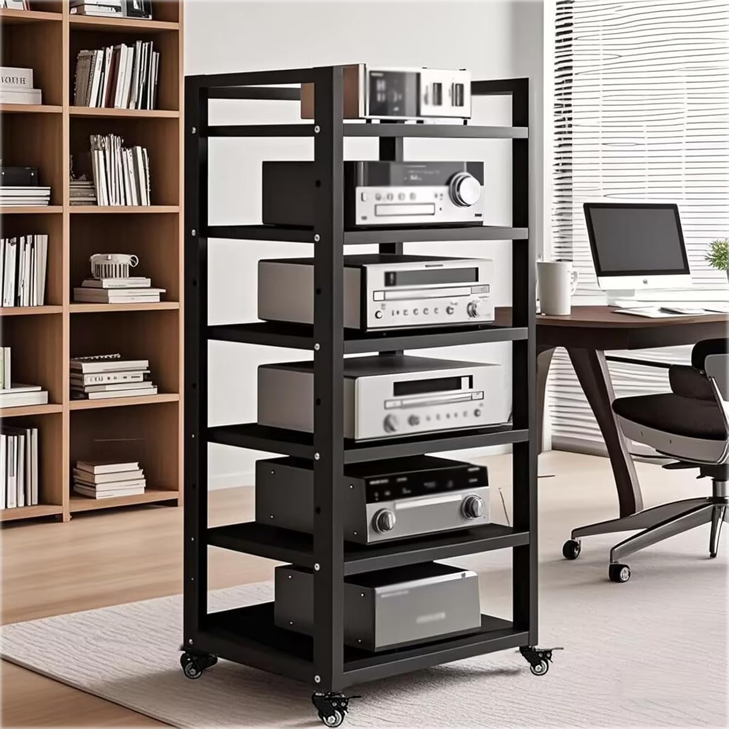 YDEHUEAD 6 Tier Audio Rack Tower