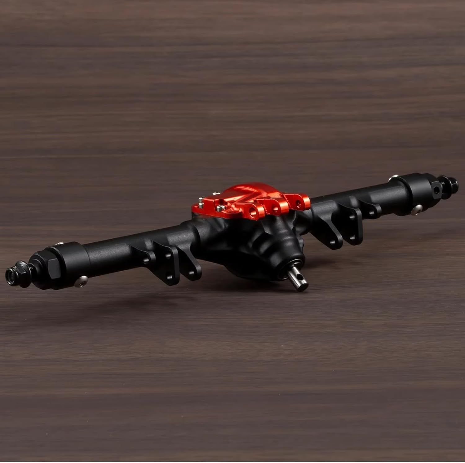 Compatible with Axial for SCX10 II VS4-10 HD44 1/10 RC for Rock Crawler Car Parts Aluminum Offset Straight Axle Set RC Front and Rear Axle(Silver)