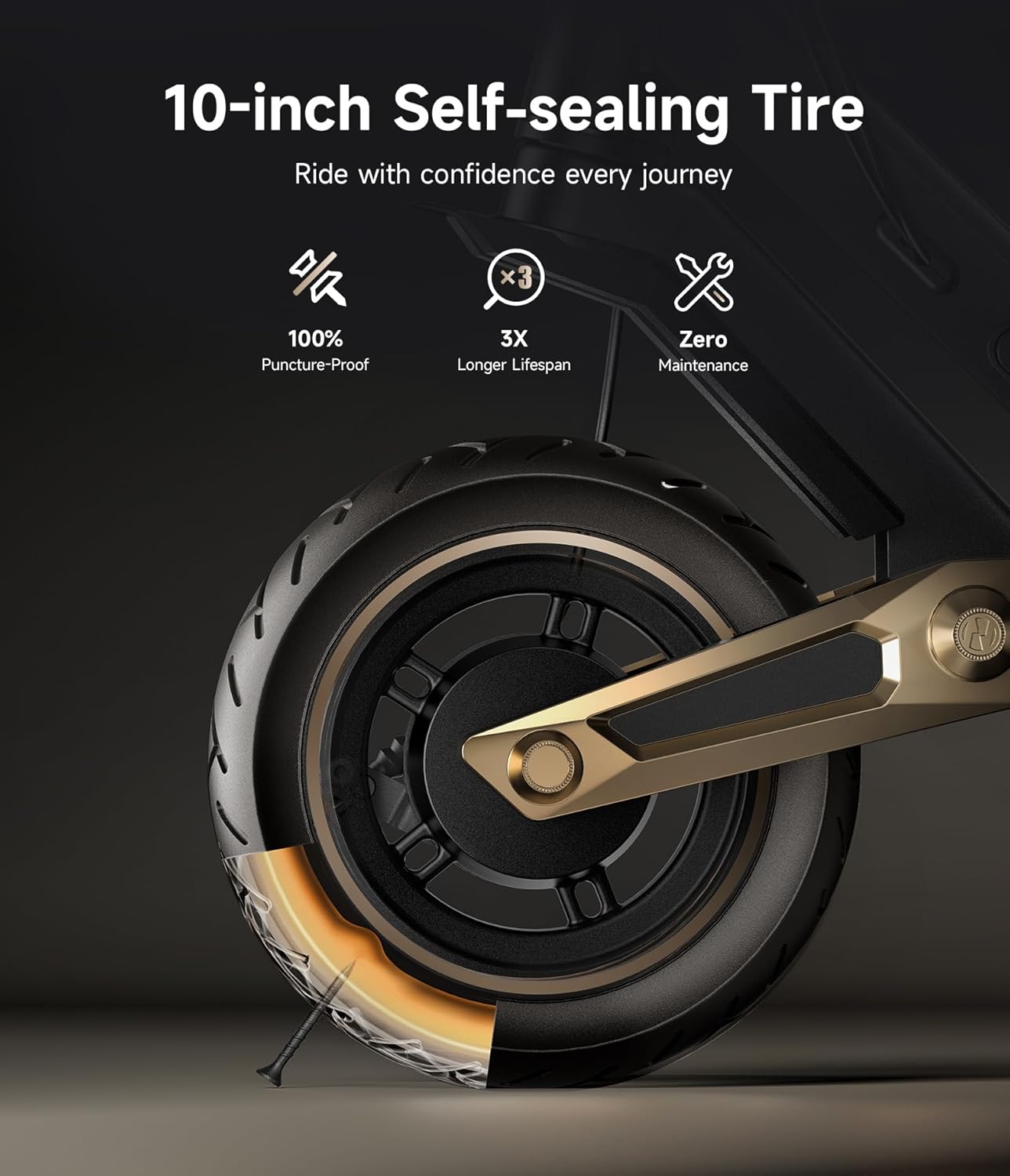 NAVEE GT3/ST3 Series Electric Scooter, 20/25 MPH Top Speed, 47/38/30 Miles Max Range, 1000W/1350W Motor with Dual Suspension, 10