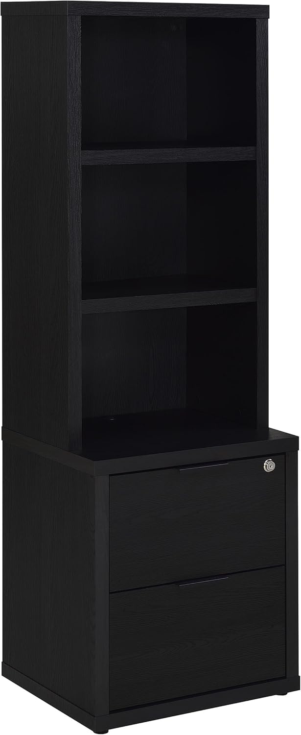 Coaster Home Furnishings Westpark 3-Piece Wall Unit Bookcase Set with USB Black