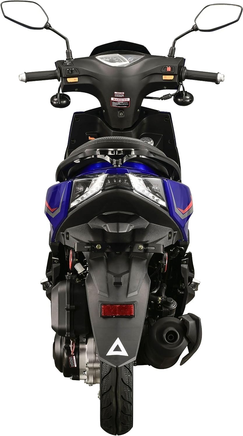 HHH X18 Upgraded 150cc Scooter Moped Street Gas Fully Automatic Scooter 150cc Moped for Adult and Youth Upgraded 10