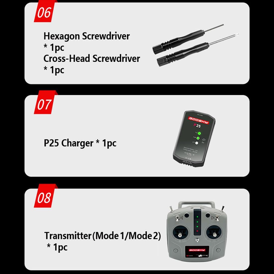 Helixsun GOOSKY E2 UH-1Y RC Helicopter, 2.4G 6CH Dual Brushless Direct Drive Helicopter Model with Lidar Positioning GPS Hold,Mode 1/2 Switchablfor RC Enthusiasts(RTF)