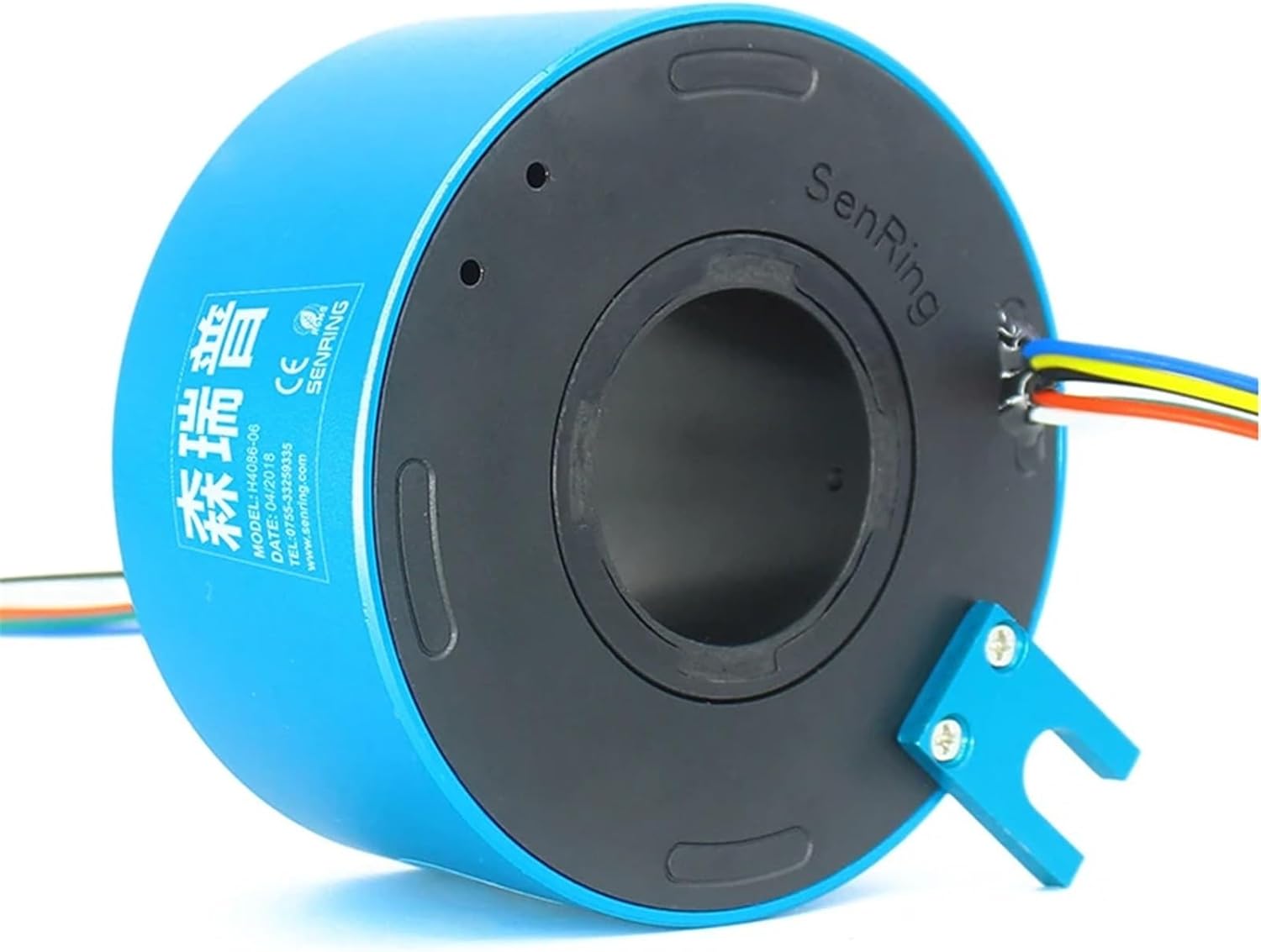 Electric Sliding Ring 360 Rotating Sliding Ring Conductive Collector Ring Aperture 40mm Outer Diameter 86mm 6-Way 10A