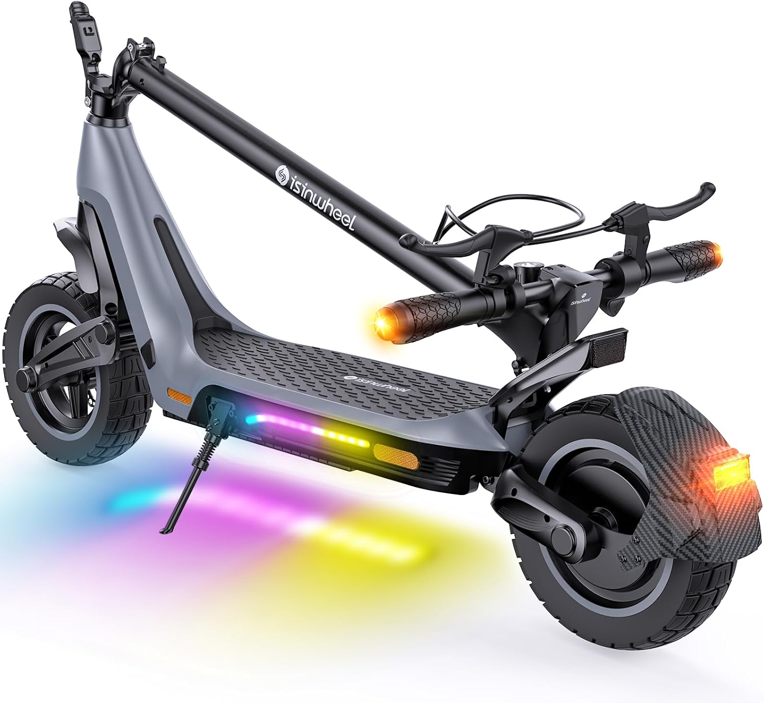 isinwheel Z1 Electric Scooter, 28/22 MPH Top Speed,1000/500W Motor E-Scooter Up to 30/20 Miles, Shock Absorbers & Turn Signal, Foldable Scooter for Adults and Teens