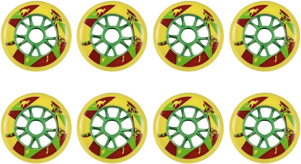 Inline Skate Wheels for Outdoor Indoor PU Wear-Resistant Wheels 86A Intended for Replacement Skate Wheels Low Noise 100mm