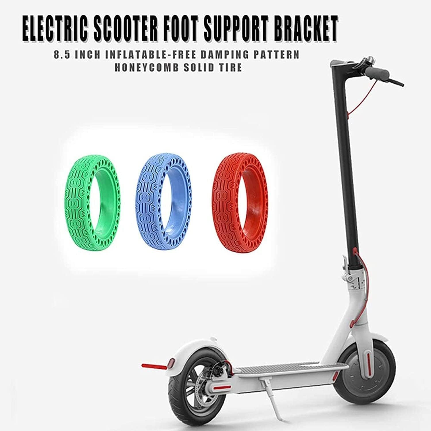 tire Electric Scooter Tire, 8.5 inch Rubber Solid Hole Tires Replacement Tyre Non-Pneumatic for M365 Electric Scooter Electric scooter tires