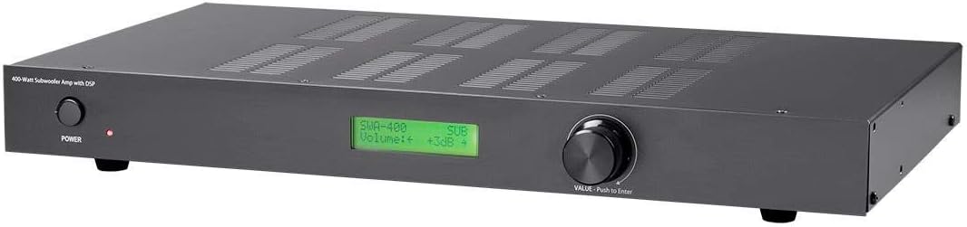 Monoprice SWA-400 Subwoofer Amplifier - Black - 400 watt with DSP