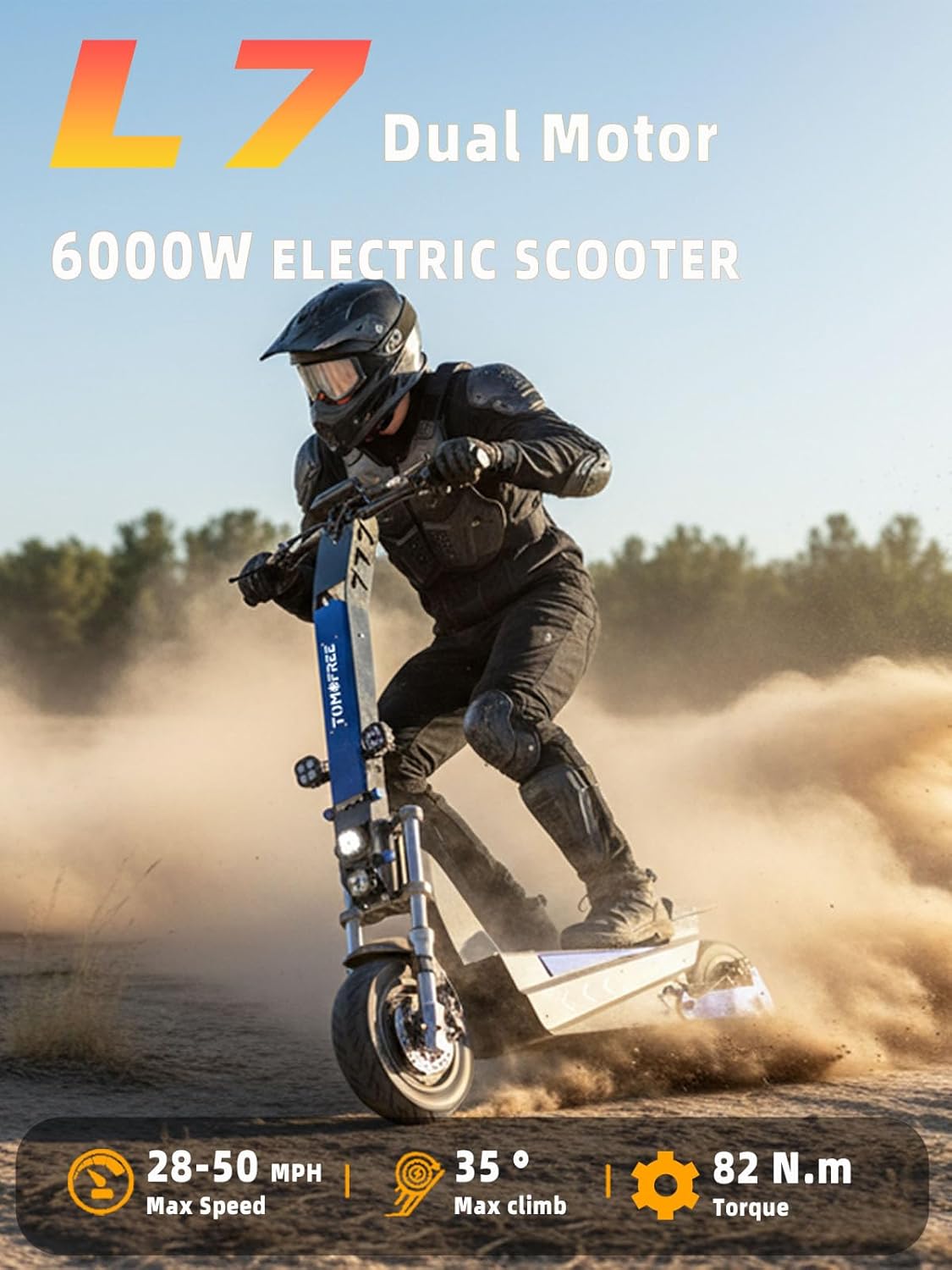 40/50MPH Electric Scooter Adults, 3000W/6000W Motor, 60V25Ah, 84Nm, 55Miles Fast Sports Dual Motor Escooter, 11