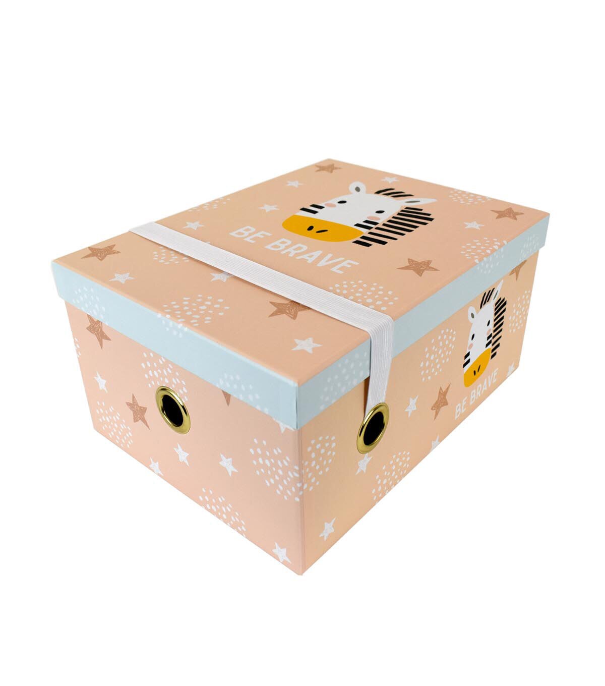 12 Be Brave Rectangle Box With Elastic Closure