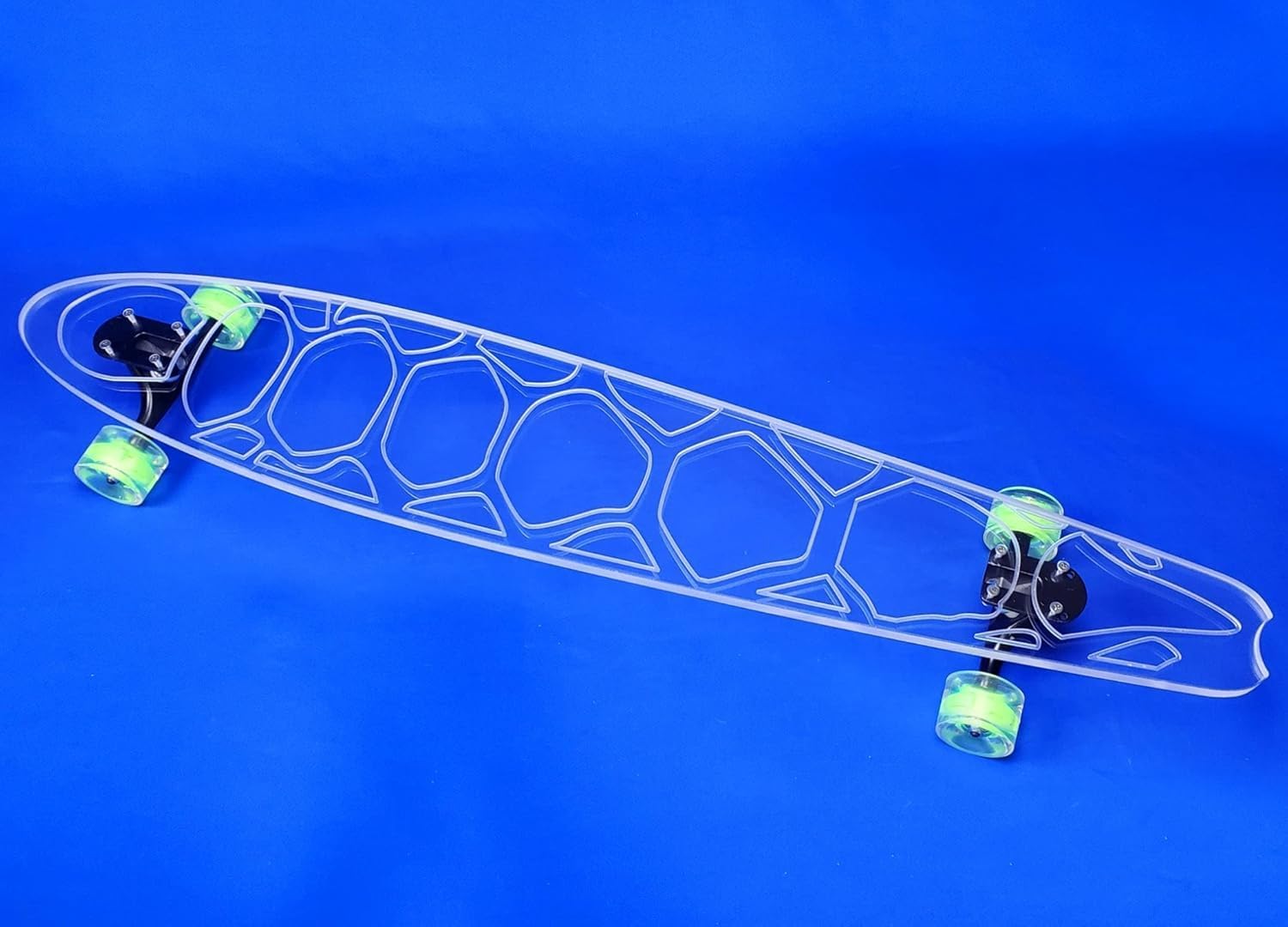 Ghost Originals Collection │Sizes for Adults, Teens, and Kids │Clear Longboard Skateboard │Great for Beginners, Intermediate, and Advanced Riders │Light Up Wheels │Perfect for Cruising and Carving