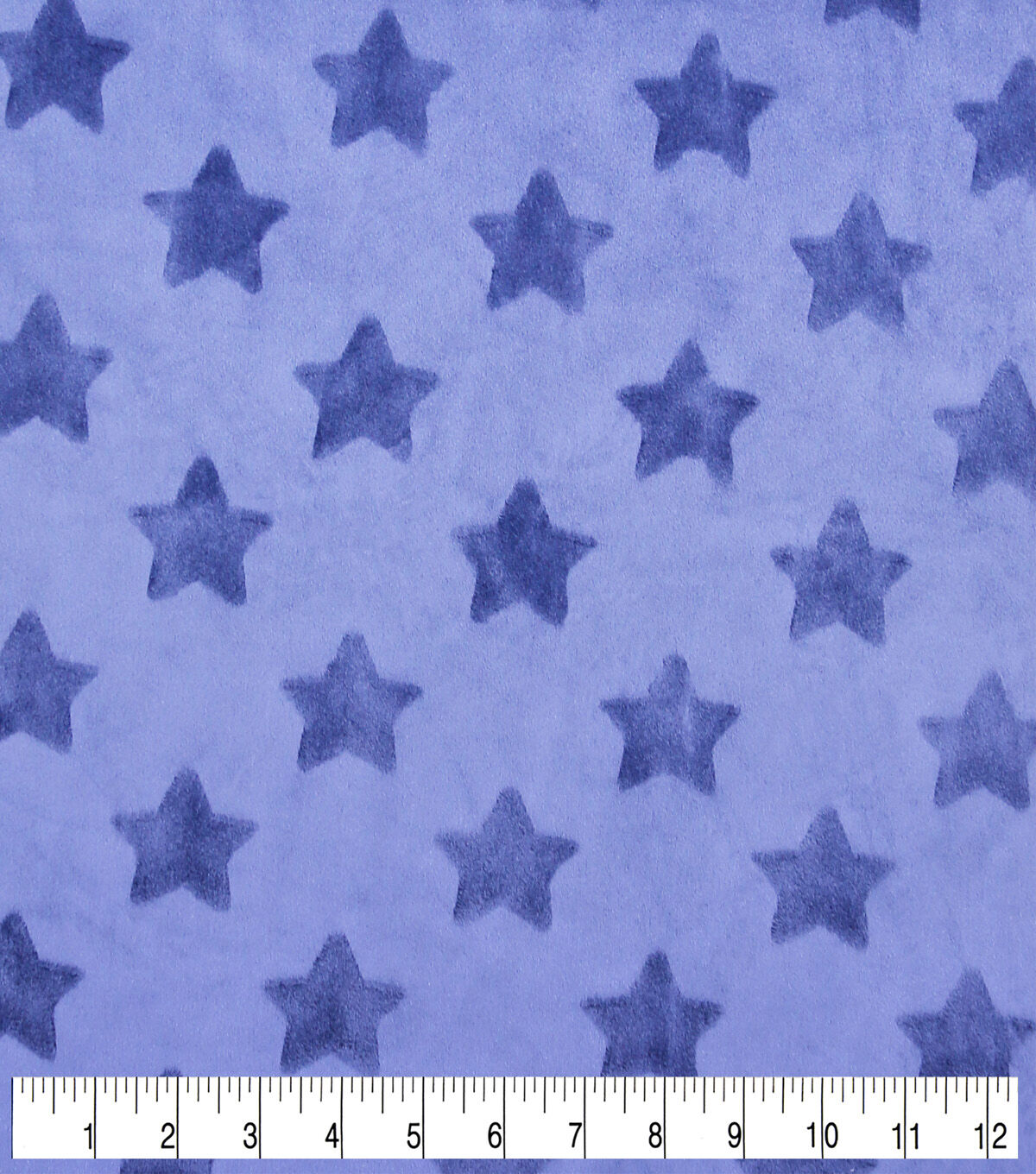Soft & Minky Light Blue Star Fleece Fabric