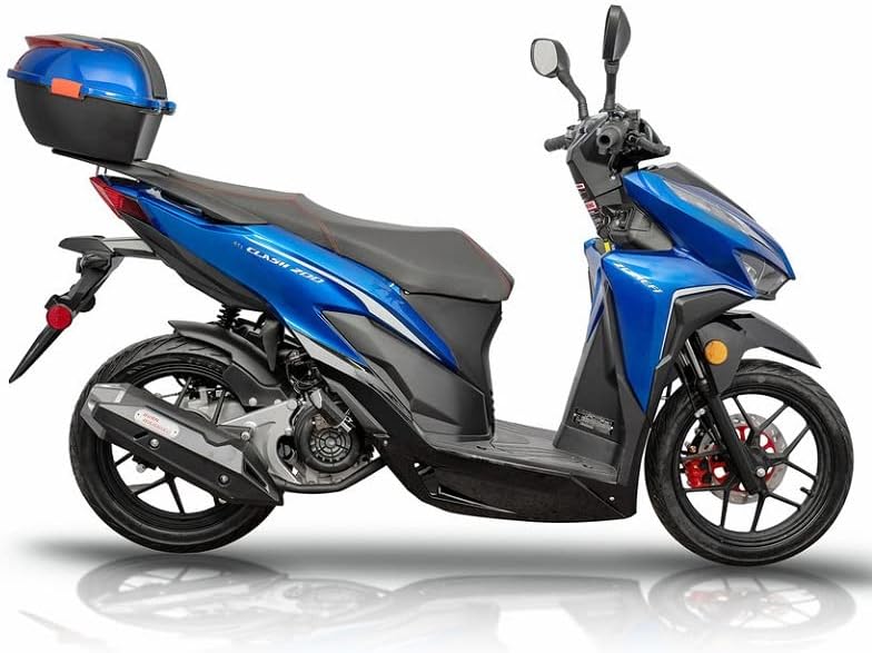 HHH Clash 200 EFI Adult Gas Street Scooter CLASH200 EFI Big Size 200cc Scooter Motorscooter (BLUE)