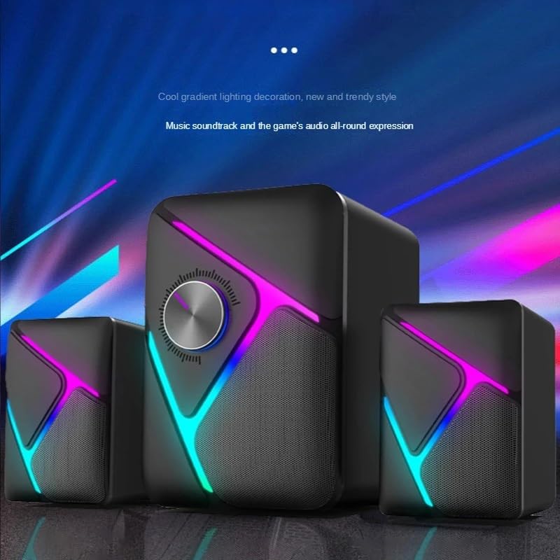 Computer Audio Subwoofer Esports Gaming Wired Desktop Console Speaker for PC Theater TV