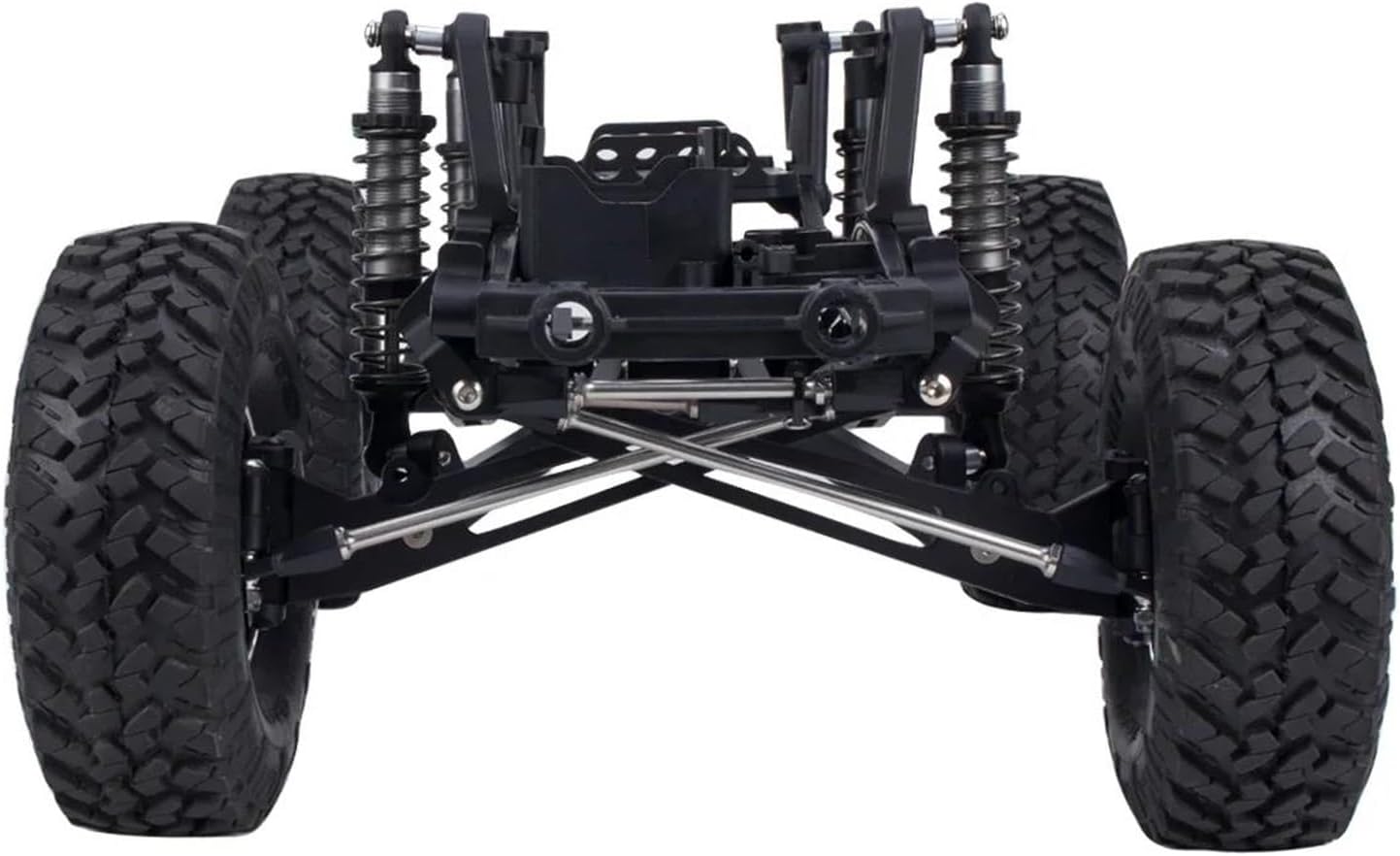 RC Car Accessories for Axial for SCX10 I II 90046 90047 Aluminum Twin I-Beam 2WD Pre-Runner Suspension Conversion Kit 1/10 RC Crawler Axle Upgrade Parts(Silver)