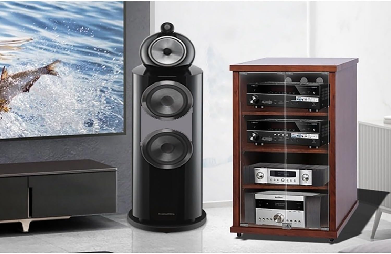 BAYTEWJX Media Cabinet