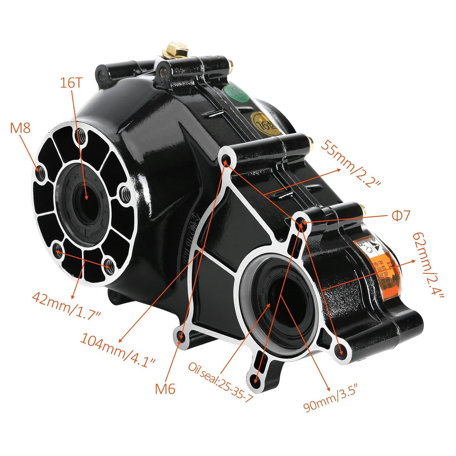 72V 1500W Brushless Differential Motor with Gearbox Transmission and Speed Controller 4900RPM DC Electric Motor Kit for Axle Go Kart ATV Golf Cart Buggy Quad Trike Electric Vehicle Conversion