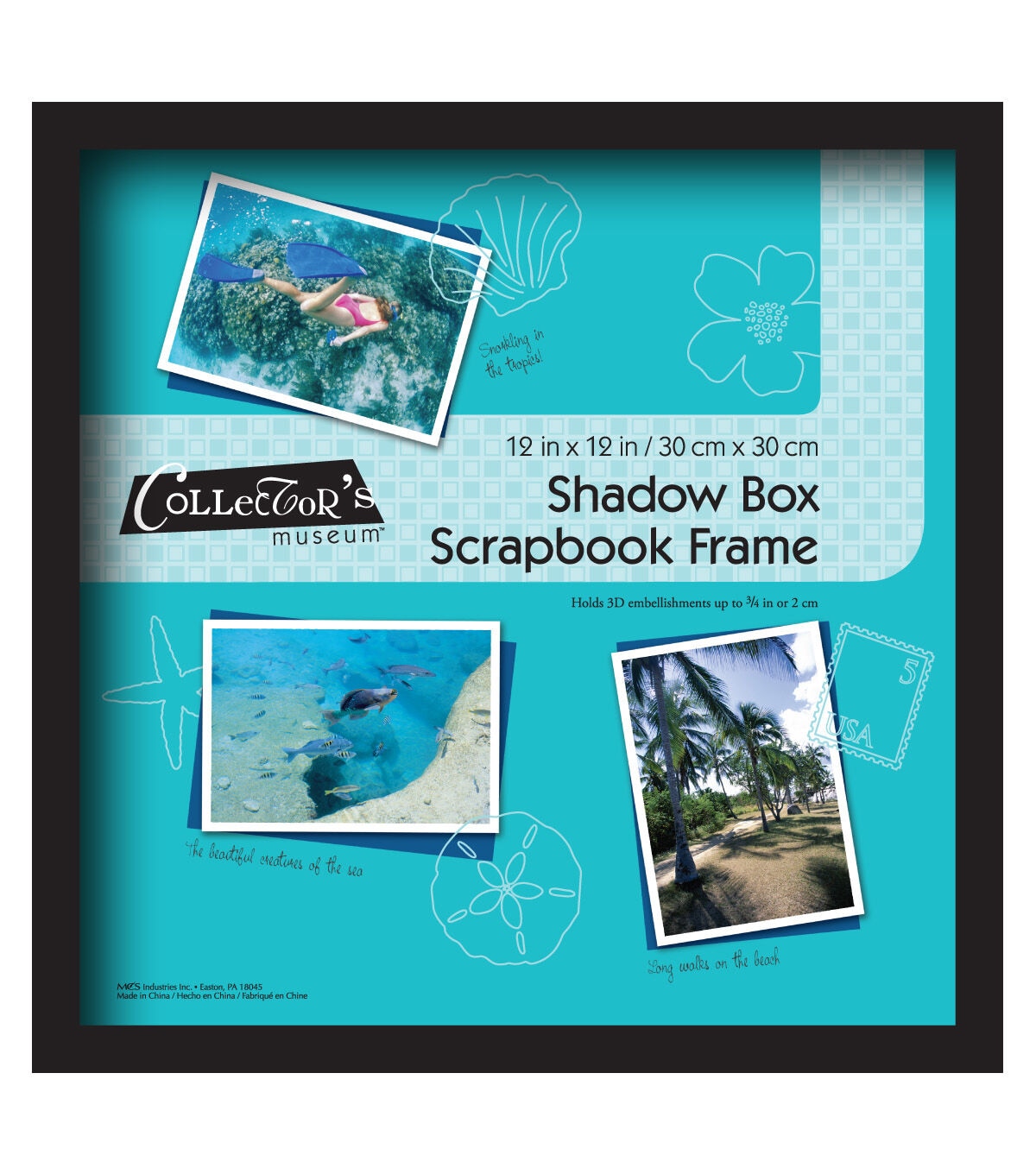Collector's Museum 12 x 12 Black Shadow Bo x Frame