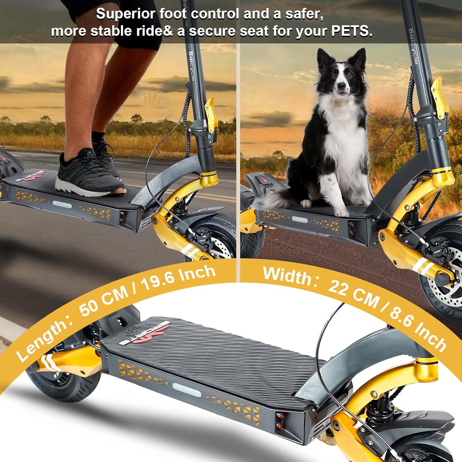 Fast Electric Scooter with 6000W Dual Motor, 50V 23Ah Battery Long Range E Scooter, Max Speed 45MPH & Foldable Design,10