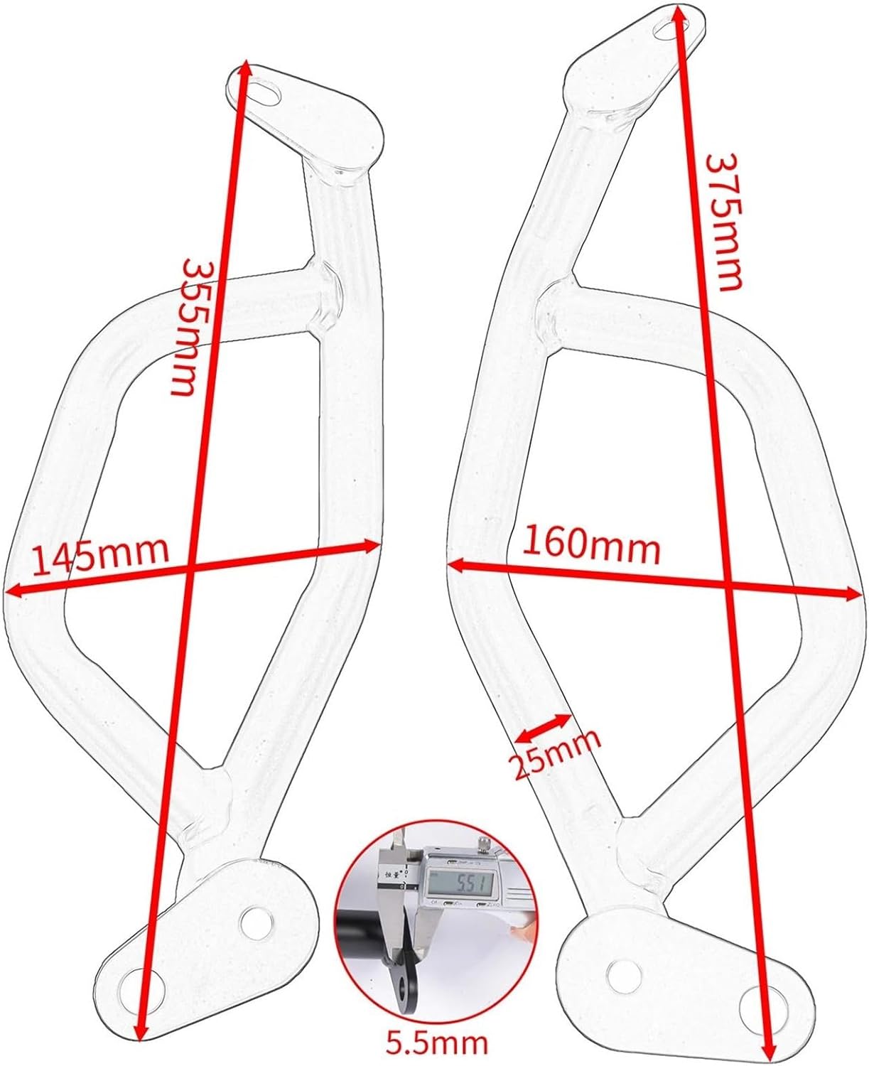 Motorbike Engine Guards for NX400 for NX500 for NX 400 for NX 500 2024 2025 Bumper Engine Crash Bumper Crash Bars Frame Fall Protection Engine Bumper Guard Cras