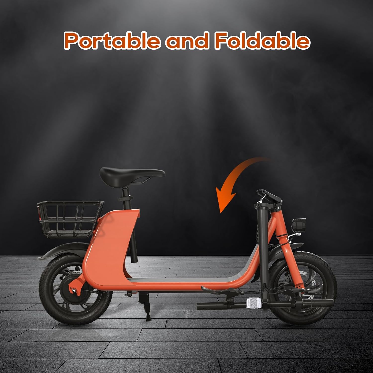 RIDWIND Electric Scooter with Seat for Adults, 450W Motor Foldable E Scooter for Adults with LCD Display,15.5MPH, 20 Miles Range, Max Load 265LB, UL2277 Certificate