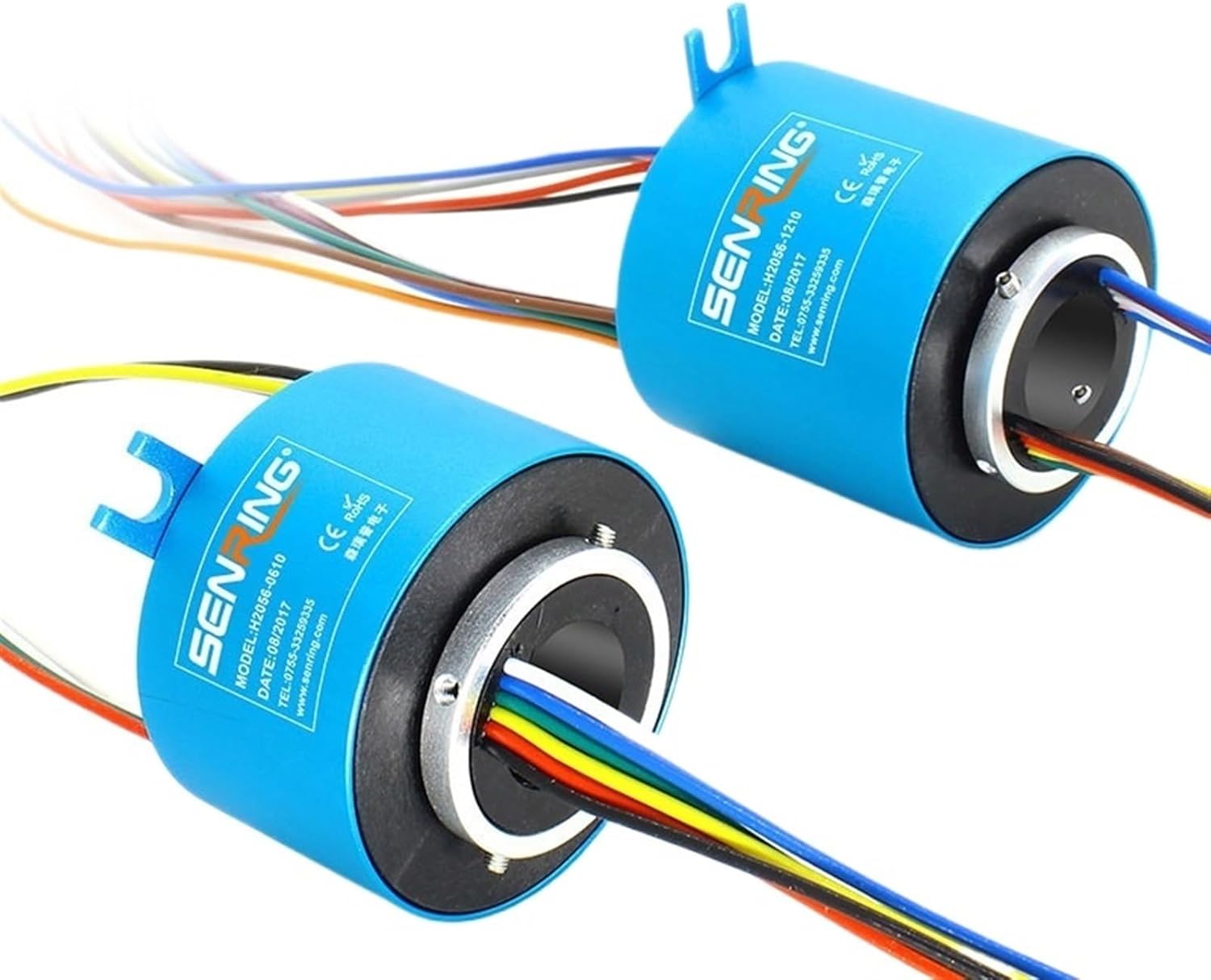 1PCS Electronic Slip Ring Rotor with 20mm Hole Size 56mm OD Size for Transmitting 6 12 Wires 10A Power Current Conductive Sliprings(12circuits 10A)