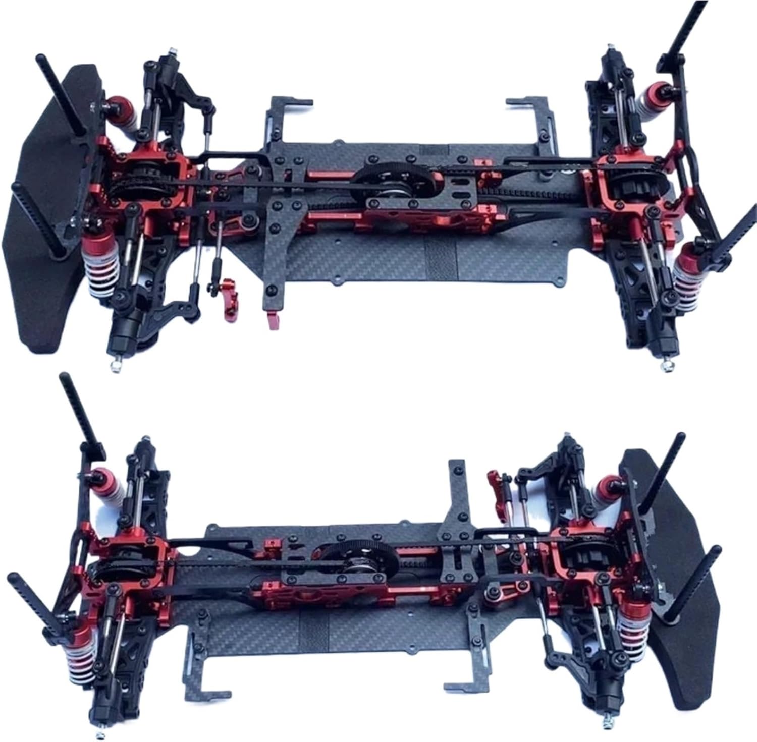 For RC Vehicle 1/10 Body Frame 260mm Wheelbase 4WD Driving System Remote Control For Racing On-Road Car Upgrades Parts Models